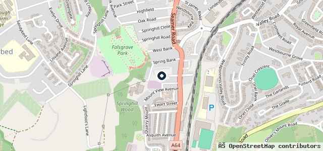 Map showing the location of Trenhams Accident Repair Centre
