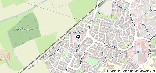 Map showing the location of Derby Vehicle Solutions