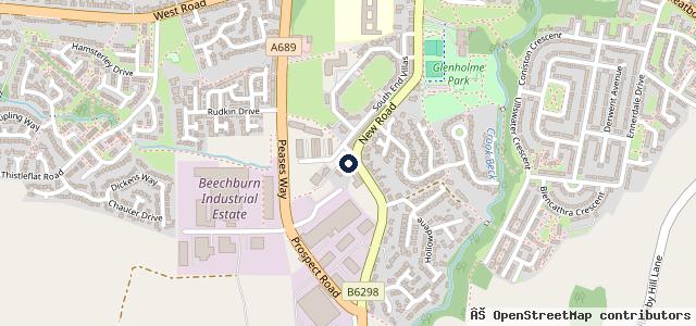 Map showing the location of Brookside MOT & Service Centre
