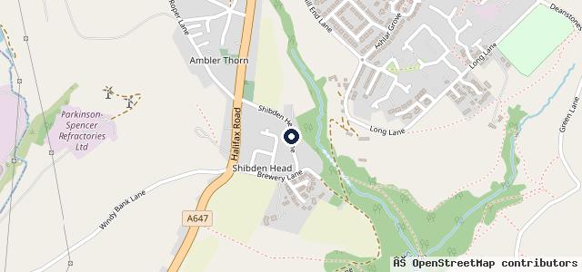 Map showing the location of Bradley's Car & Commercial Repairs
