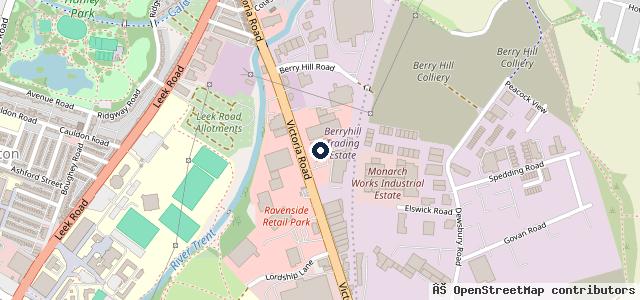 Map showing the location of Halfords Autocentre