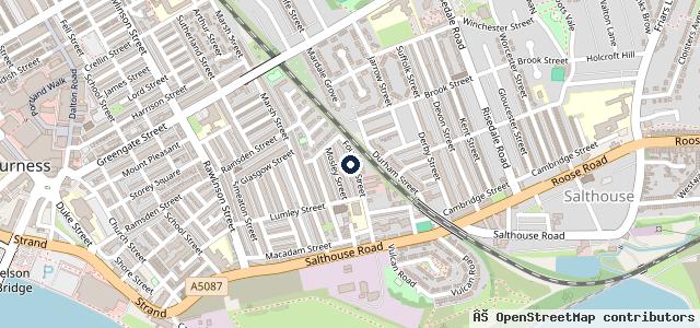 Map showing the location of Foundry Street Garage Ltd