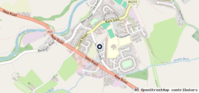 Map showing the location of Hillside Garage