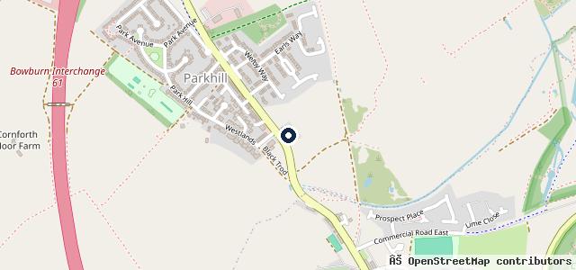 Map showing the location of Clarence Villa Service Station