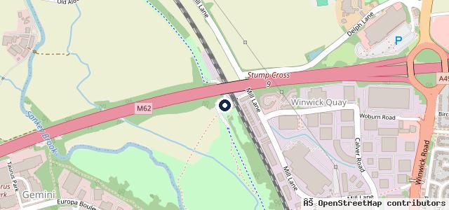 Map showing the location of Wades Service Centre