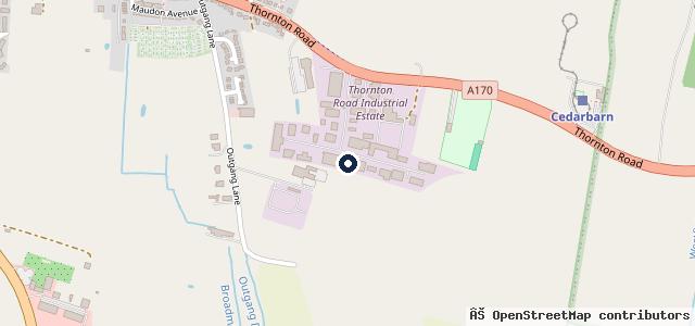 Map showing the location of Ryedale Bodyworks Limited