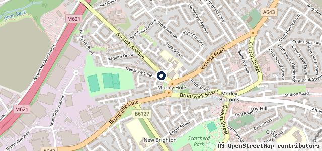Map showing the location of Shine superb Mobile Valeting Leeds