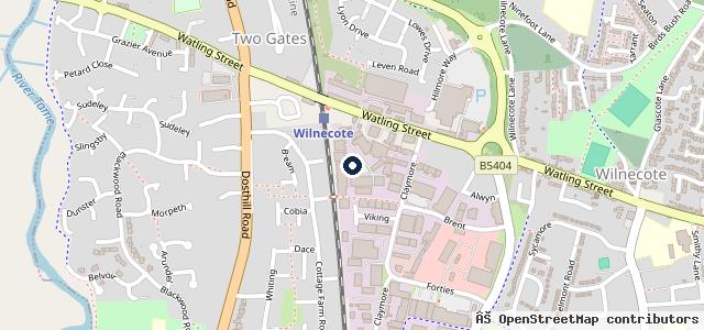 Map showing the location of Forge auto repairs ltd