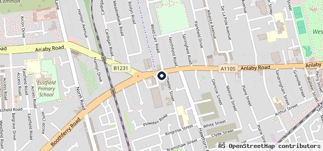 Map showing the location of MOT Plus 1