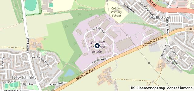 Map showing the location of Auto Diagnostic Services Leeds