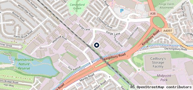 Map showing the location of Vantage Motor Group
