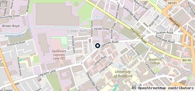 Map showing the location of Northern Autocare | Bradford