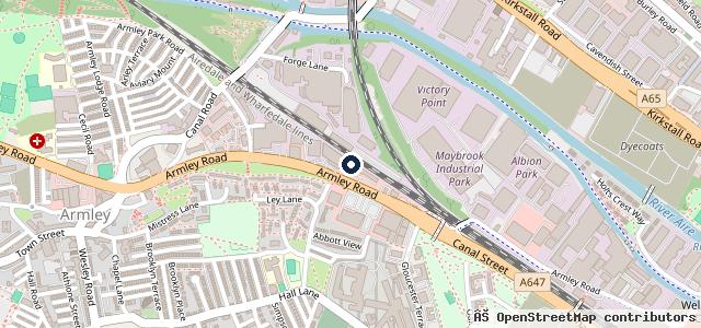 Map showing the location of Brooklands Motor Group