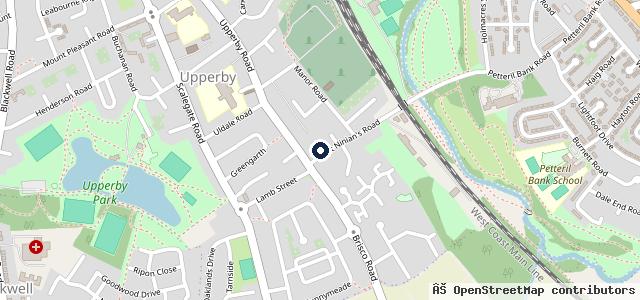 Map showing the location of The Motor Body Repair Shop