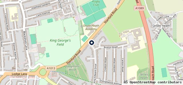 Map showing the location of Kwik Fit