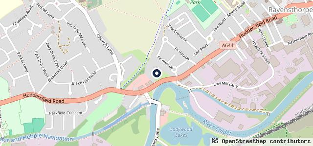 Map showing the location of L.M. Garage
