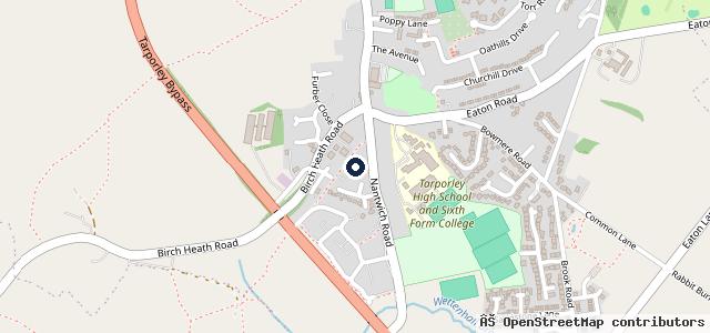Map showing the location of SVS Cheshire