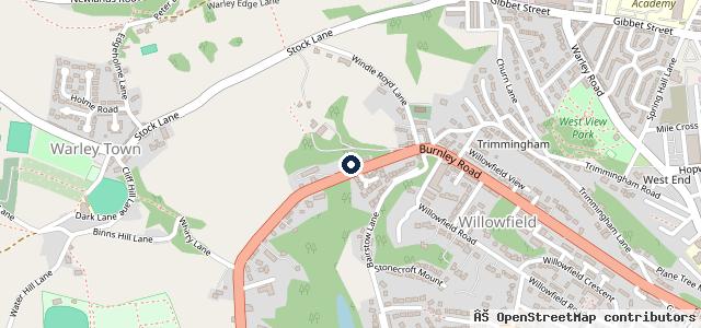 Map showing the location of Cote Hill Garage