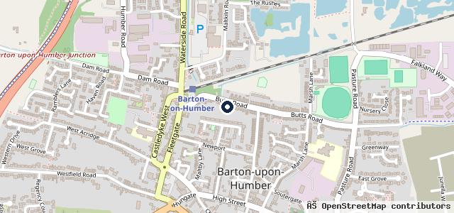 Map showing the location of Steve's Auto Shop
