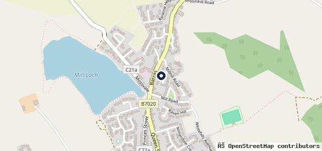 Map showing the location of Railway Garage