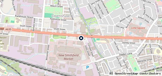 Map showing the location of Autotech MOT Station