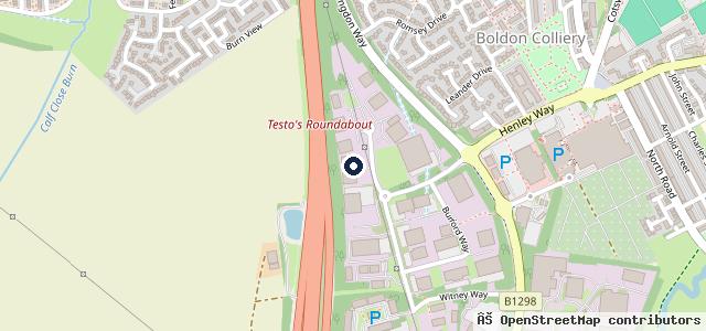 Map showing the location of Vertu Motors Accident Repair Centre Sunderland