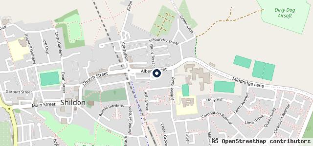 Map showing the location of NigelDent Car & Commercial Respray Plus Tyre Services