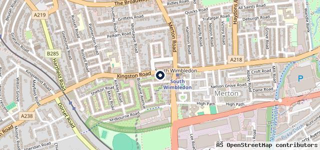 Map showing the location of Audi City Wimbledon (Sales)