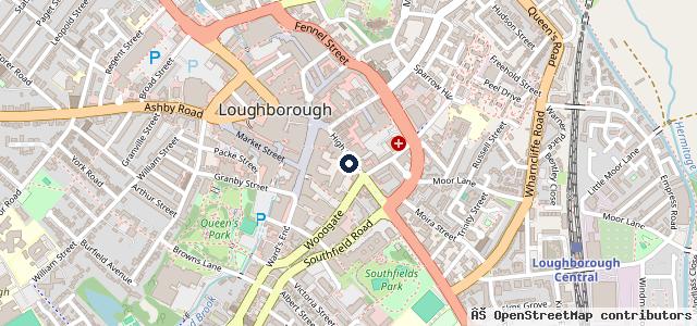 Map showing the location of Listers Volkswagen Loughborough