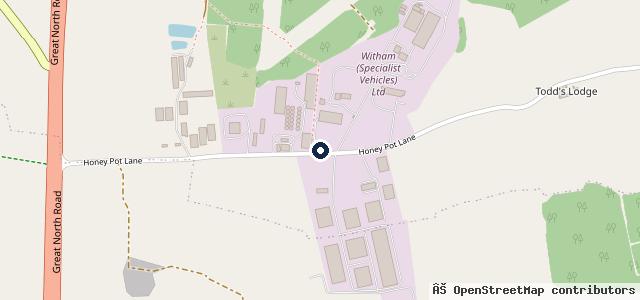 Map showing the location of Colsterworth Commercials