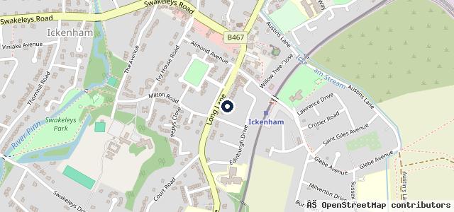 Map showing the location of Ickenham Motor CO