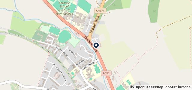 Map showing the location of MOT centre