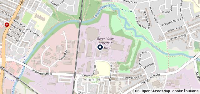 Map showing the location of Darlington Motor Vehicle Services