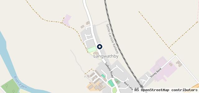 Map showing the location of Hope's Garage