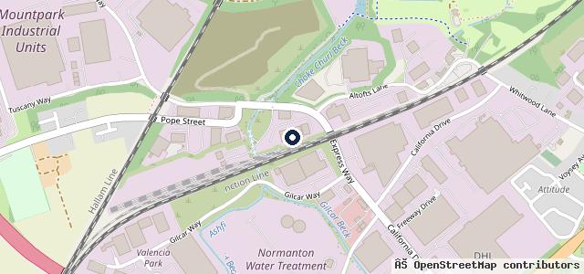 Map showing the location of APC Overnight (Wakefield)