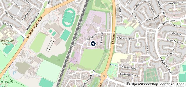 Map showing the location of South Mimms Travel | Welwyn Garden City
