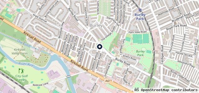 Map showing the location of Burley Road Tyres | Burley