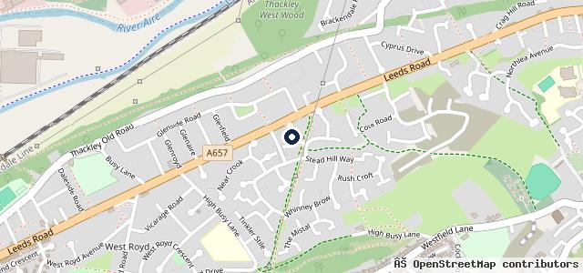 Map showing the location of Calverley caravan services