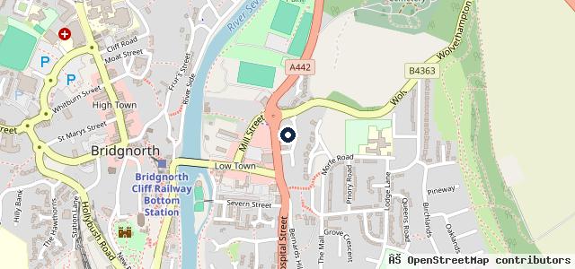 Map showing the location of Arch Motor Services