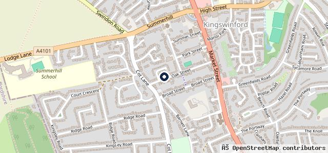 Map showing the location of Kingswinford Motoring Services