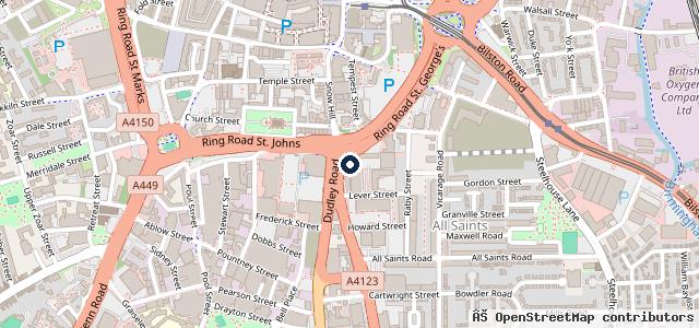 Map showing the location of Sytner Wolverhampton