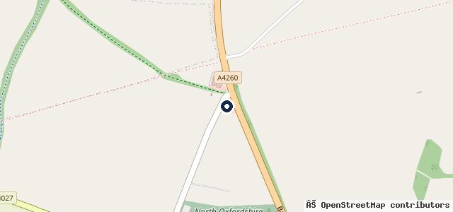 Map showing the location of Sturdys Castle Car Centre