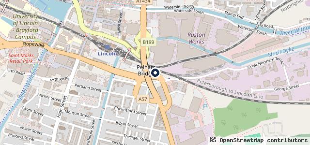Map showing the location of Newton and Bailey Japanese Service Repair Centre