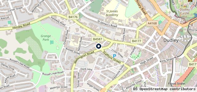 Map showing the location of Dudley Motor Repairs Ltd