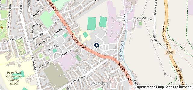 Map showing the location of Foundry Street Garage