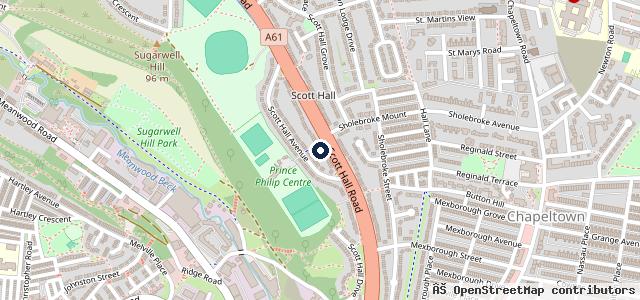 Map showing the location of Car Recovery Leeds