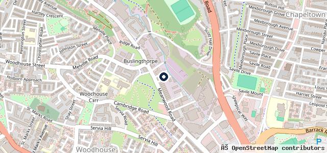 Map showing the location of Central car sales Leeds