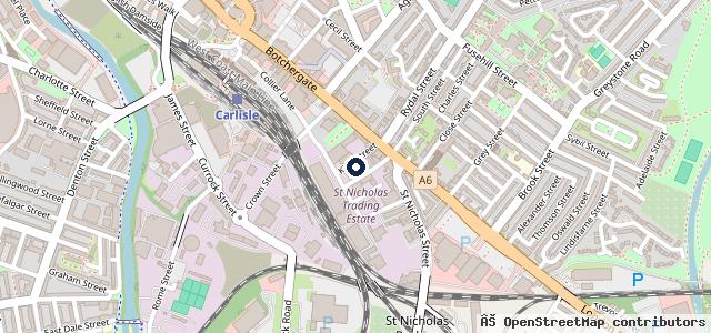 Map showing the location of Appletons OF Carlisle