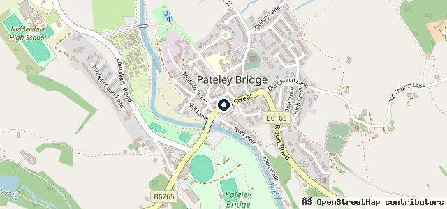 Map showing the location of H Weatherhead & Sons Butchers