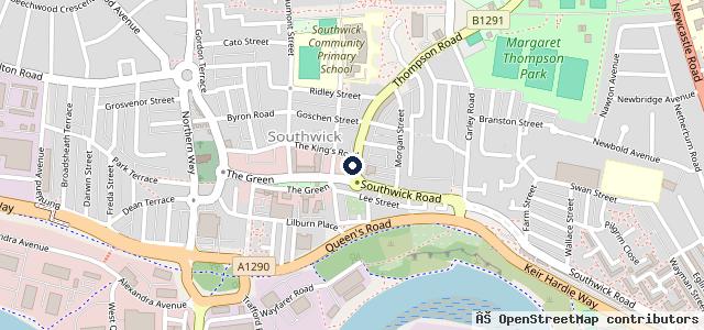 Map showing the location of Sunderland Auto Electrics